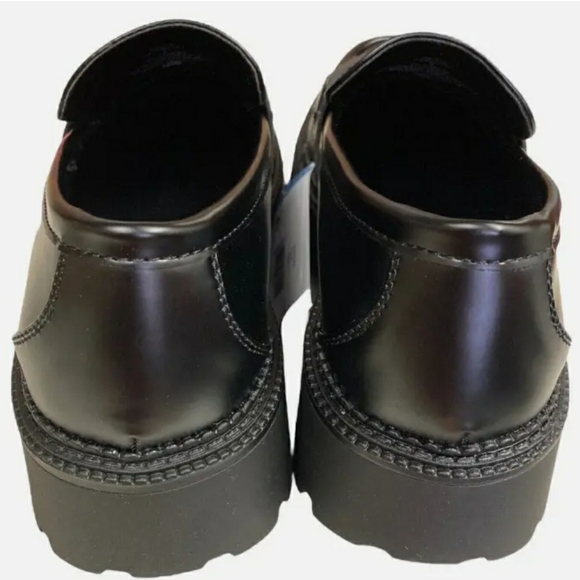 Steve Madden Women's Aerin Lug Sole Chain Design Chunky Heel Loafer SZ 9 - Picture 2 of 5